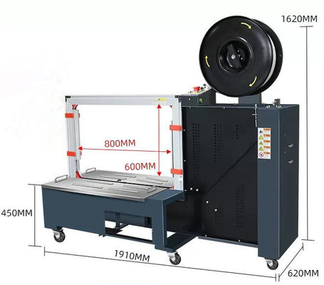 400W/3A Máquina automática de amarração de pacotes duráveis para cartão e caixa de amarração de PP