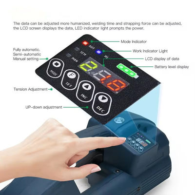 Máquina de enrolamento automático de correias a motor elétrico para cinturão de plástico PET PP de 10-16 mm