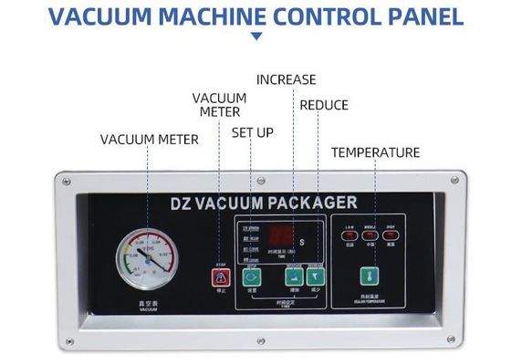 DZ-400 Commercial Double Flat Chamber Vacuum Packing Sealer para lojas de materiais de construção