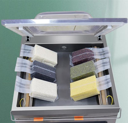 Máquina de embalagem a vácuo semiautomática DZ-500 de aço inoxidável para manter os alimentos frescos