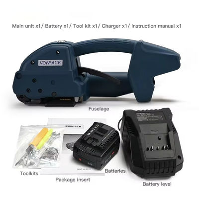 Máquina de apertamento de velocidades para paletes Velocidade de aperto 100-200mm/s 13-16mm PP PET Strap 7 KG