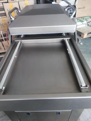 Máquina de vedação de embalagem a vácuo de câmaras de dupla ranhura com câmara 400*400*120 mm