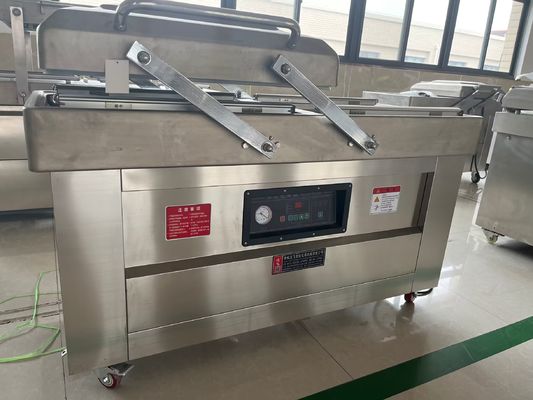 Máquina de vedação de embalagem a vácuo de câmaras de dupla ranhura com câmara 400*400*120 mm