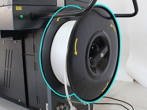 Máquina automática de amarração de PP para caixas de cartão 1000W/10A Máquina de amarração de 3 motores