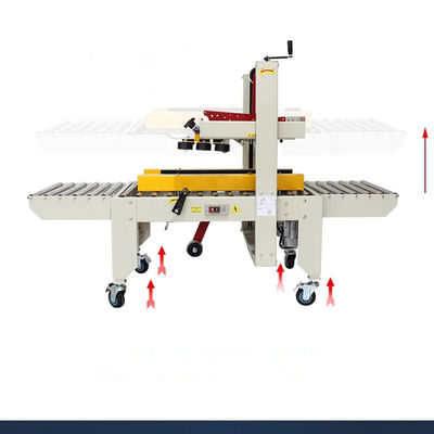 Máquina de vedação e de fixação de caixas de cartão com desenho