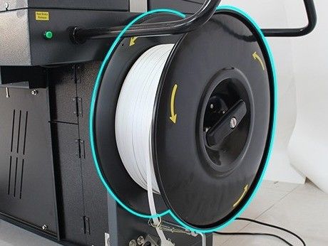 Min W8XH10cm Especificações de aglomeração Máquina de amarração de cinturão de PP com 1000W/10A de potência