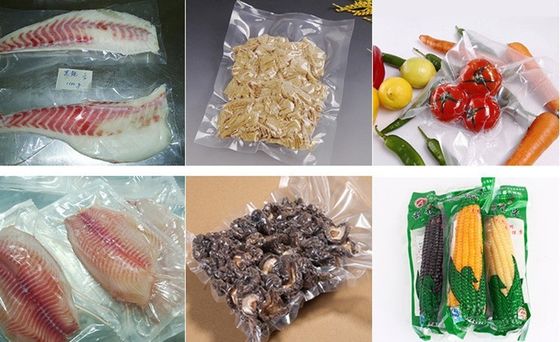 Máquina de embalagem e vedação de alimentos com vedação a vácuo de câmara dupla 201 de aço inoxidável