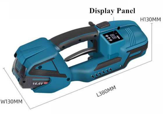 14.4V Ferramenta de fixação manual para um cabo de 13-16 mm de faixa de PP/PET 380x130x130 mm