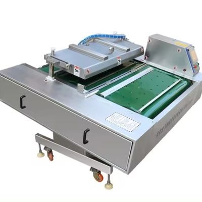 Máquina de vedação a vácuo de banda única YF-1000 automática de rolamento contínuo para alimentos