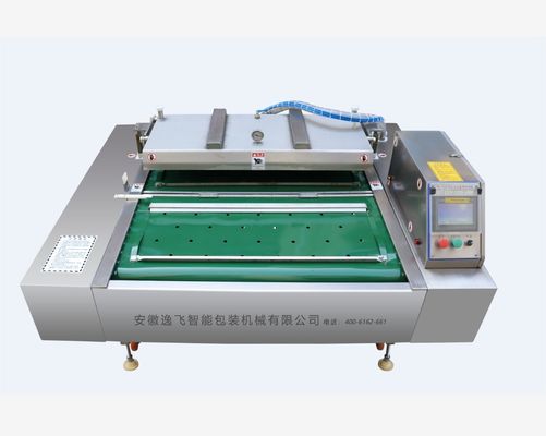 Máquina avançada de embalagem de cinturão transportador a vácuo para queijo de carne e frango integral