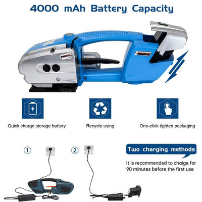 13-16mm PET PP máquina de correia com energia de bateria e espessura de correia ajustável