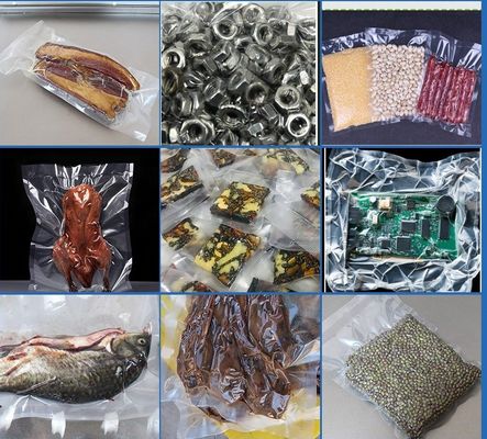 Máquina de embalagem de alimentos a vácuo de câmara dupla de aço inoxidável de 1500W para projetos avançados