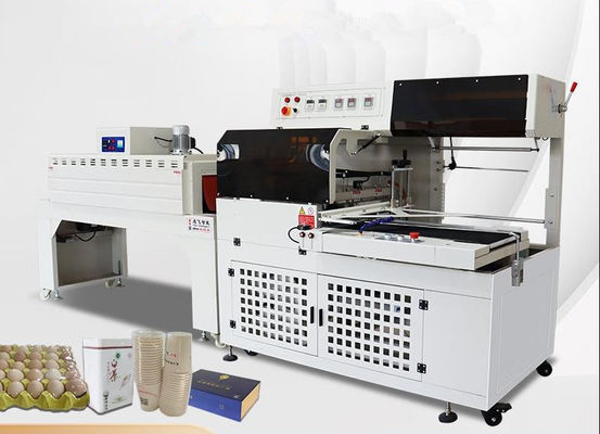 Semi-automático 450L selando cortar encolher embalagens de plástico seladores para embalagens