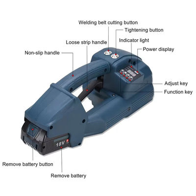 Ferramenta de amarração a bateria de 5000 mAh Máquina de amarração automática para embalagens de cartão