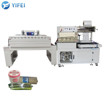Máquina de embalagem de filmagem de 55 cm de largura máxima com vedação de barra L e função automática