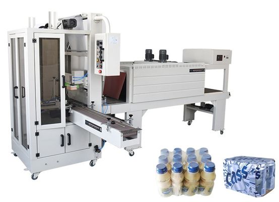 TFB650 Máquina de embalagem de filmagem de compressão por calor de garrafas de alta velocidade com consumo