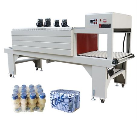 TFB650 Máquina de embalagem de filmagem de compressão por calor de garrafas de alta velocidade com consumo