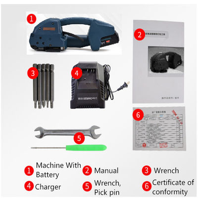 600pcs Número de banda Automática Bateria de mão Alimentada ferramenta de correia para PP / PET correia