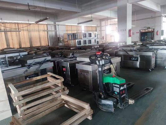 220V/50HZ Máquina de embalagem a vácuo automática de câmara dupla grande para frutos secos húmidos