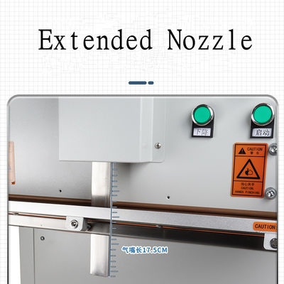 Máquina de embalagem vertical de pó de farinha de grãos de 700 mm com bico