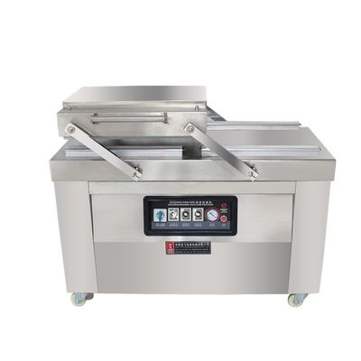 Máquina de vedação vertical a vácuo de câmara dupla 220V/50HZ para embalagens comerciais de alimentos