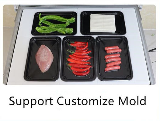 Máquina de embalagem de pele de vácuo de tecnologia avançada para carne bovina, bife, peixe e frango