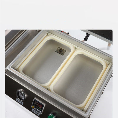 Eletrônico Acionado Vacuum Tray Sealer e Mapa Skin Pack Machine para carne fresca de carne bovina