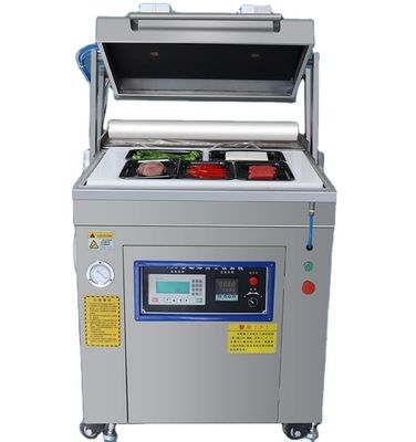 Máquina avançada de embalagem de pele de vácuo para alimentos com tensão de 220V/50HZ e tamanho de câmara de 710*510*90mm