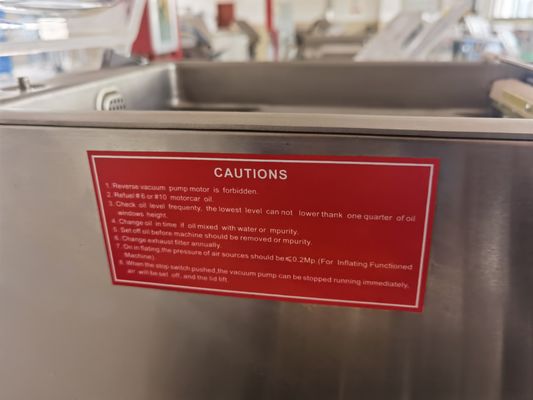 Embalagem de plástico Sealer de vácuo de câmara única para queijo Peixe seco Kimchi Chá Café