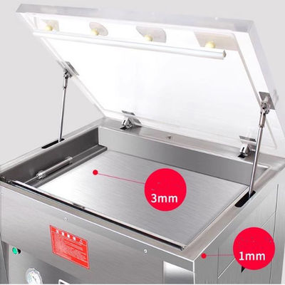 Máquina de embalagem a vácuo de dois lados para arroz Grãos de café Partículas de grãos Cereais Alimentos