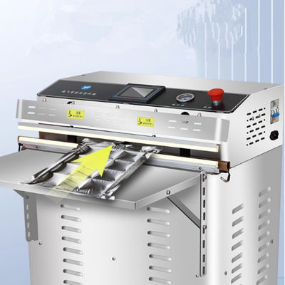 Máquina de embalagem a vácuo profissional vertical externa de 1000 mm, taxa de bombagem 20 m3/h para alimentos