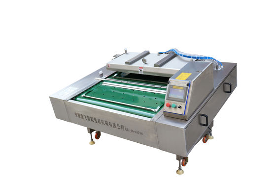 Tamanho máximo do pacote 1000*420*9mm Máquina de vedação automática a vácuo para carne, peixe e frango