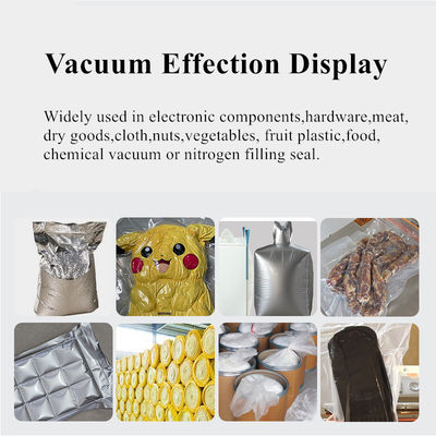 Máquina automática de embalagem de alimentos a vácuo externo com lavagem de gás