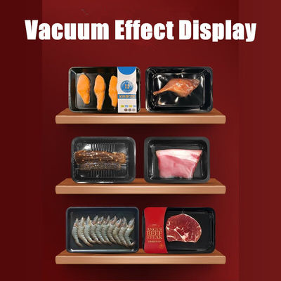 220V/50HZ 110V/50HZ Fechador de bandeja de carne para alimentos de pequeno porte para embalagens de pele com filme de vácuo
