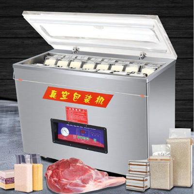 900W Potência do motor Semi-Automático Sealer de vácuo para Carne Frutos do mar Frutos de frango Peixe Arroz