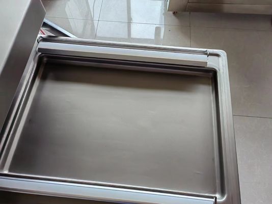 Máquina de vedação de embalagem de sacos de vácuo de câmara dupla para alimentos fabricados com materiais