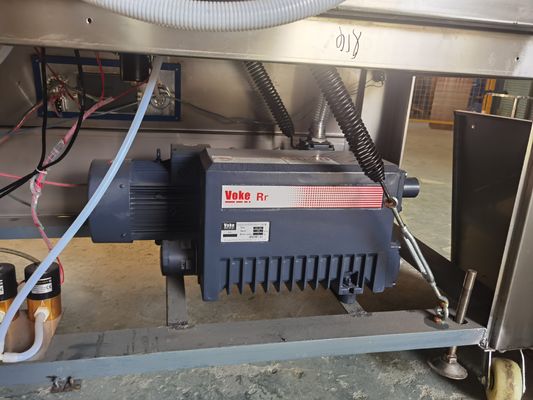 Máquina de embalagem a vácuo de carne de peixe com câmara dupla