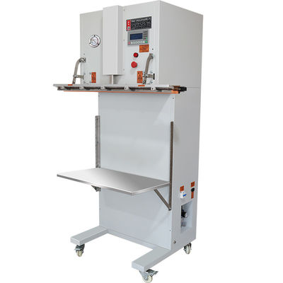 Máquina de embalagem vertical a vácuo externo com bocal de descarga de gás acionado pneumaticamente