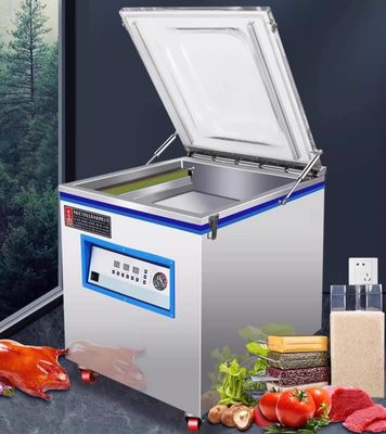 2Pc Sealing Strip Sealer de vácuo para Nut Nut Food Beef Snack Cheese Câmara de aço inoxidável