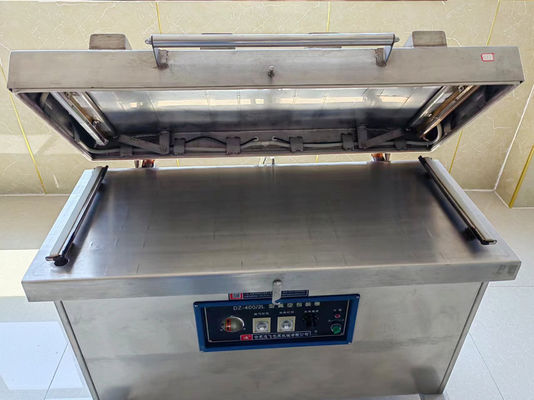 Máquina de embalagem a vácuo de peixes marinhos com comprimento de vedação de 400 mm*2pcs e taxa de bombeamento de 40m3/h