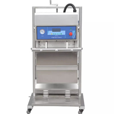 Máquina de vedação a vácuo de alimentos com projeto de vedação pneumática vertical Largura 10 mm 85 KG