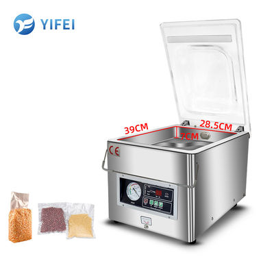Máquina de embalagem de vácuo de mesa conveniente para frango Carne Alimentos Queijo Datilhos Legumes