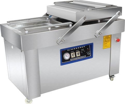DZ-800/2S Máquina de vedação a vácuo de câmara dupla para embalagem a vácuo de alimentos