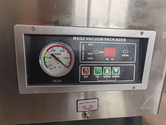 Máquina de embalagem a vácuo de 250 W para conservação de alimentos secos e úmidos