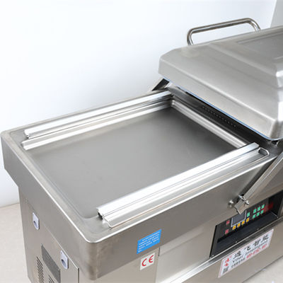 Máquina automática de embalagem a vácuo de câmara dupla para vedação de alimentos