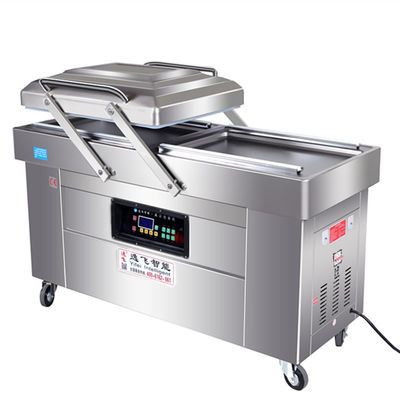 Seis funções de memória Máquina de vedação de embalagem a vácuo de câmara dupla para embalagens alimentares