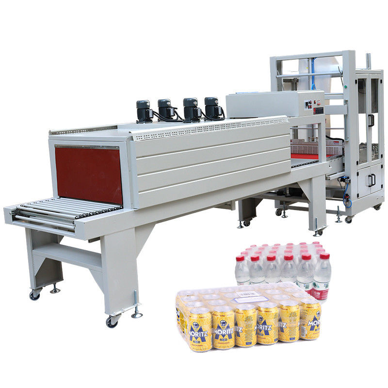 Máquina automática de encolhimento de filme de PE para cerveja bebida água mineral tensão 220V/380V