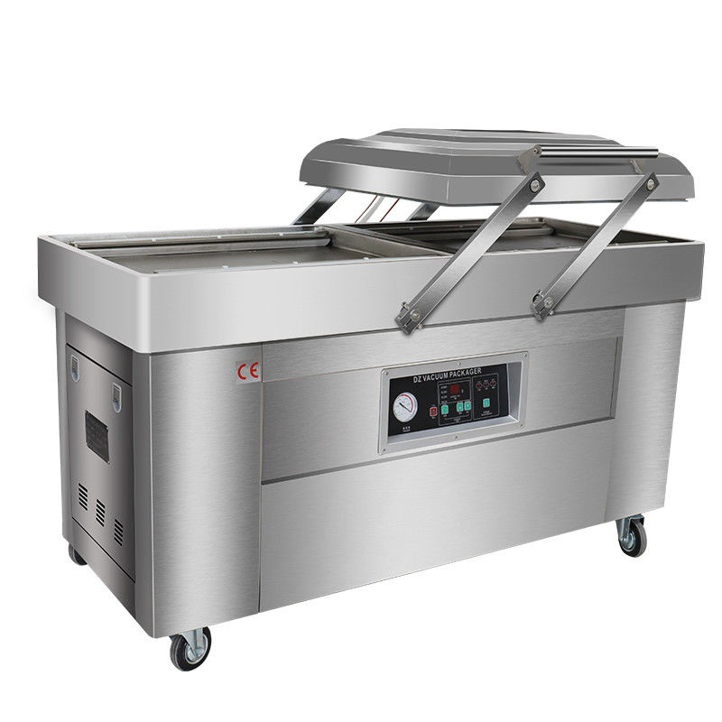 2.1KW Máquina de embalagem a vácuo de câmara dupla para sacos de vestuário/líquidos químicos/commodities