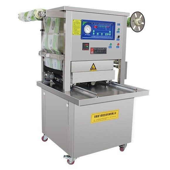 Customize tamanho da bandeja automática de carne de vaca de carnes de bandeja de vácuo máquina de embalagem para carnes de carne