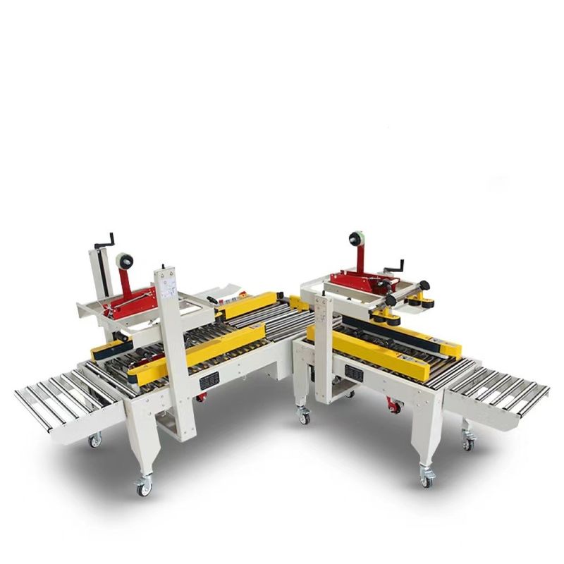 Alta eficiência de vedação YF Máquina de embalagem de vedação de tipo cruzado de caixa de cartão de fita adesiva semi-automática